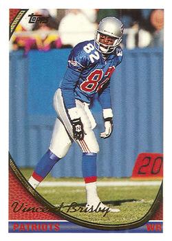 Vincent Brisby New England Patriots 1994 Topps NFL #481